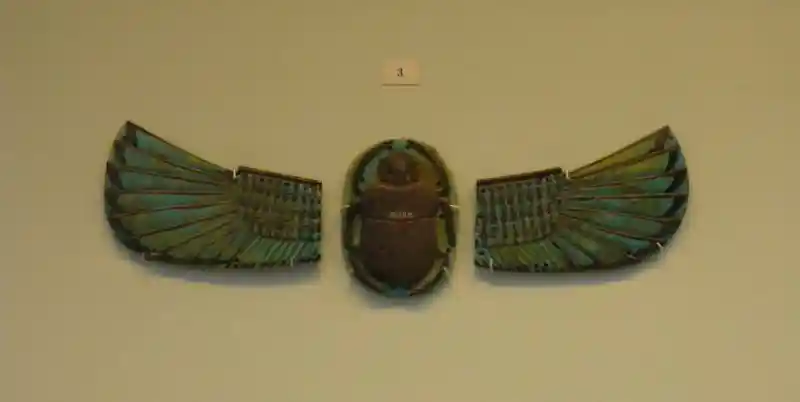 Winged scarab